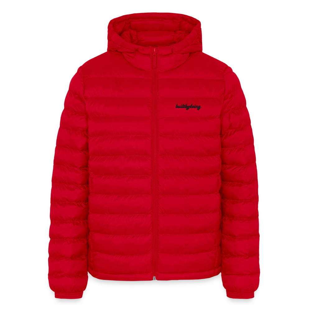Lightweight Pufferjacke gestickt - Rot