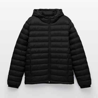 Lightweight Pufferjacke gestickt - Schwarz