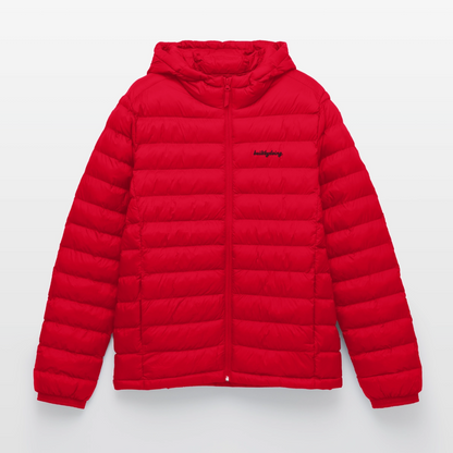 Lightweight Pufferjacke gestickt - Rot