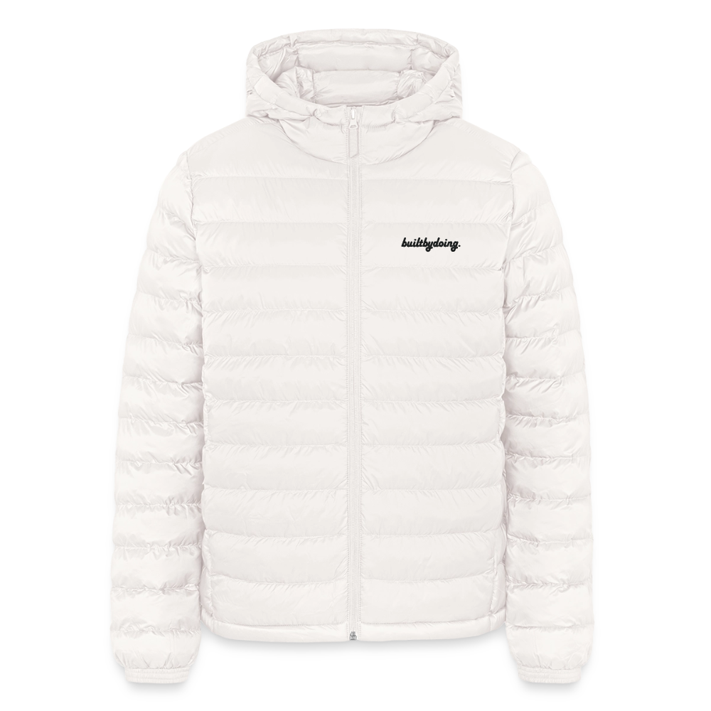 Lightweight Pufferjacke gestickt - Gebrochenes Weiß