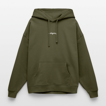 Oversized Premium Hoodie "FALLEN" - Khaki