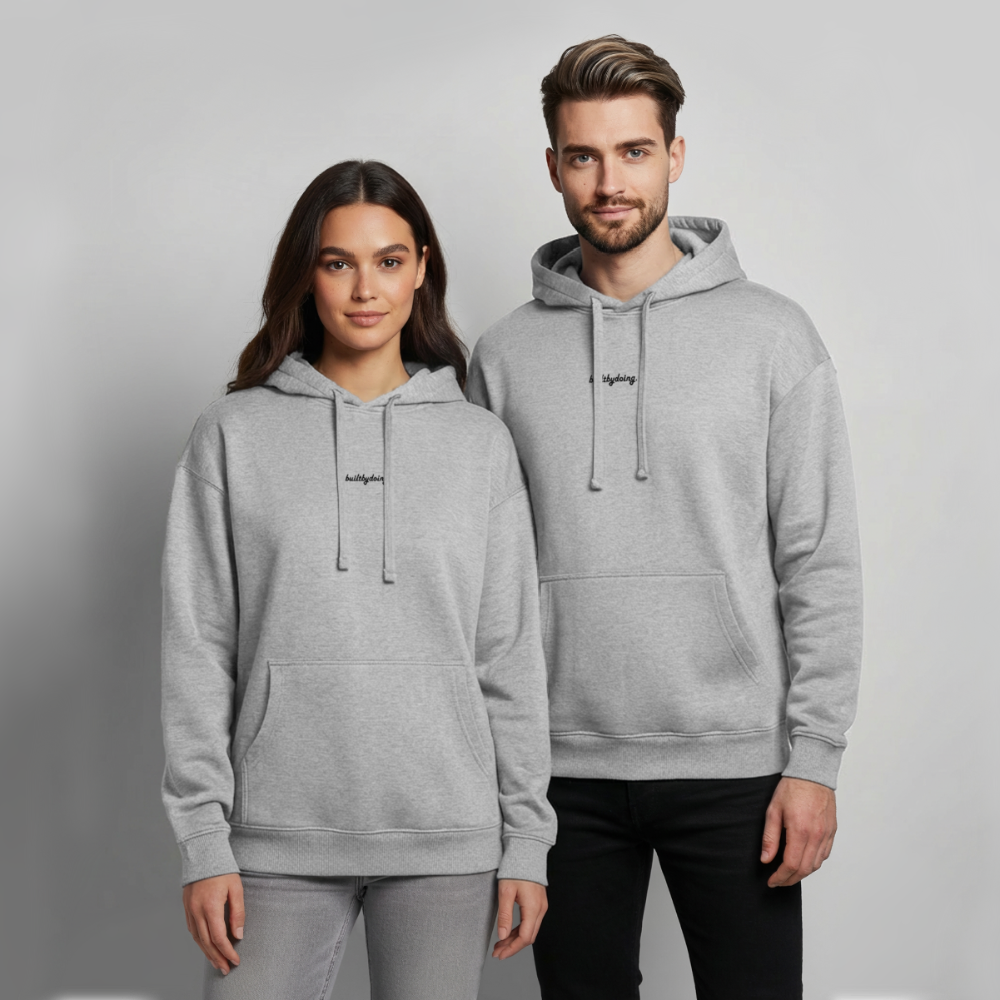 Oversized Premium Hoodie - Grau meliert