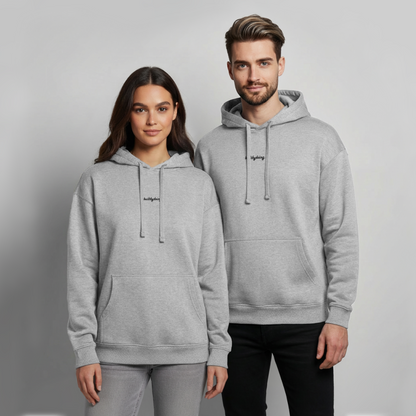 Oversized Premium Hoodie - Grau meliert