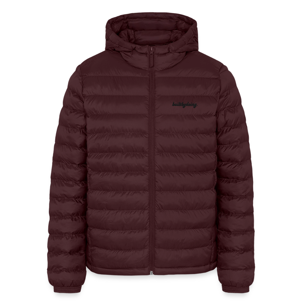 Lightweight Pufferjacke gestickt - Maroon