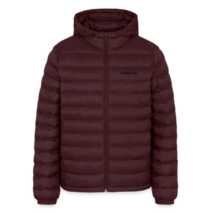 Lightweight Pufferjacke gestickt - Maroon