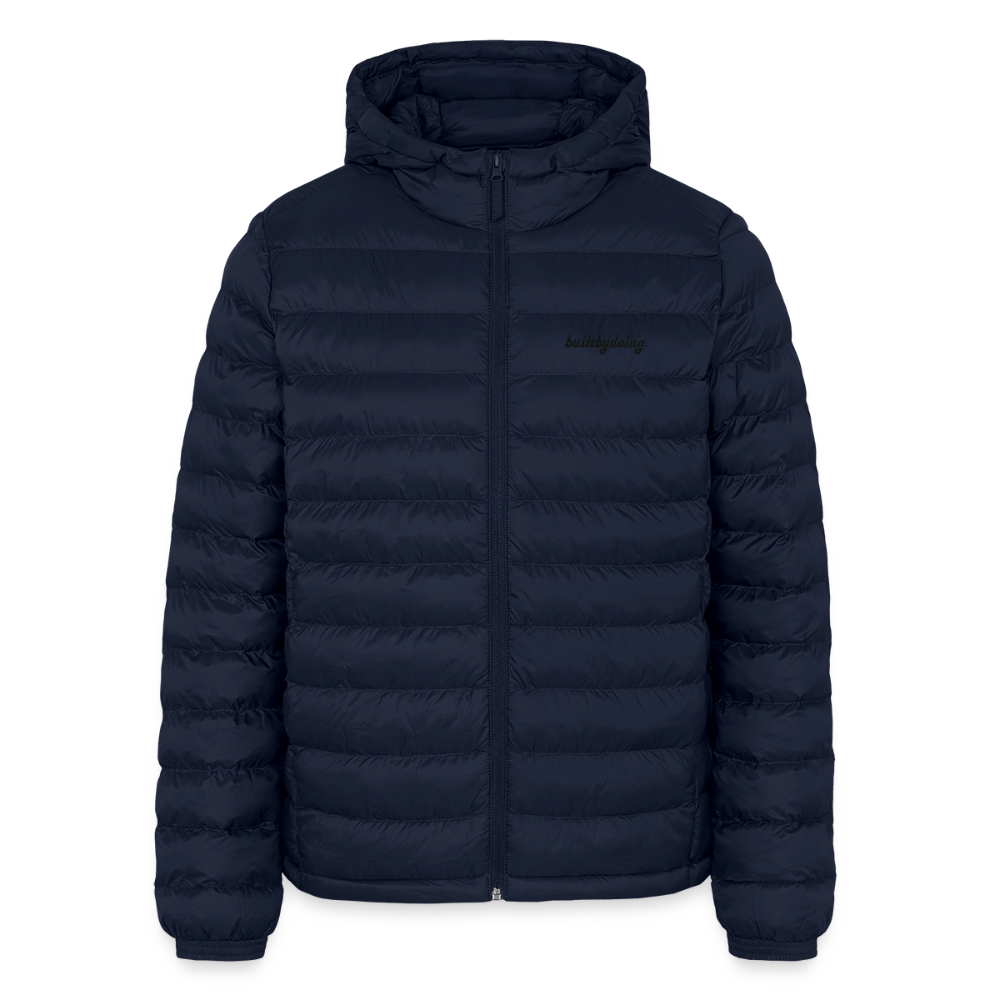 Lightweight Pufferjacke gestickt - Navy