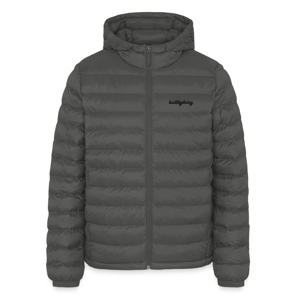 Lightweight Pufferjacke gestickt - Anthrazit