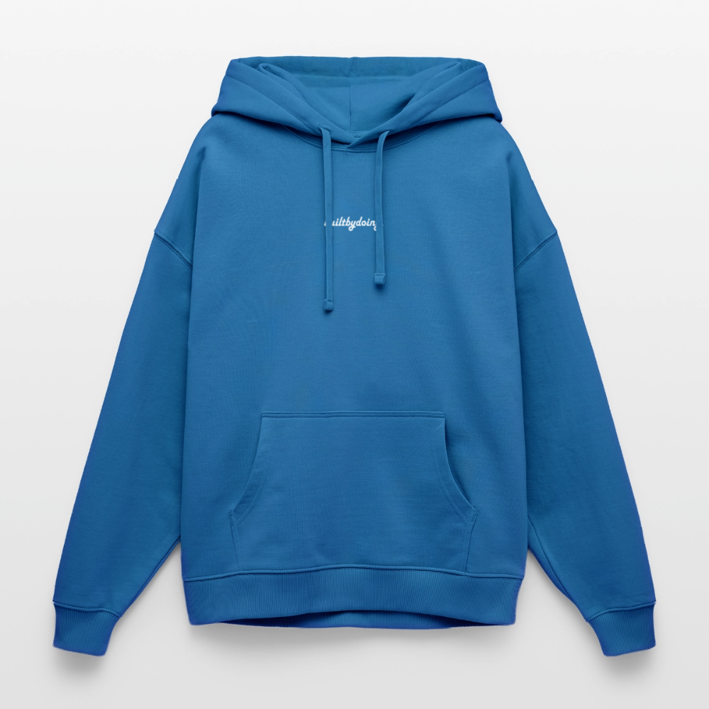 Oversized Premium Hoodie "FALLEN" - Achtsames Blau