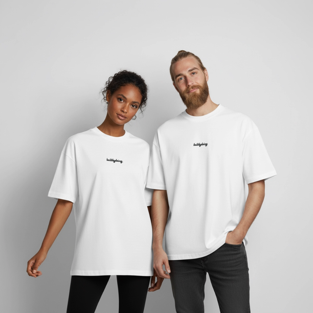 Heavyweight Boxy T-Shirt "STATUE" - Weiß