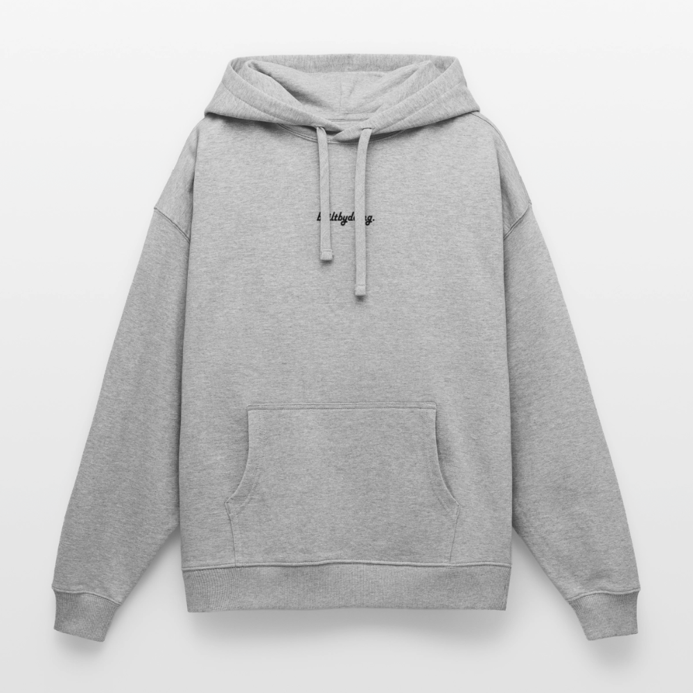 Oversized Premium Hoodie - Grau meliert