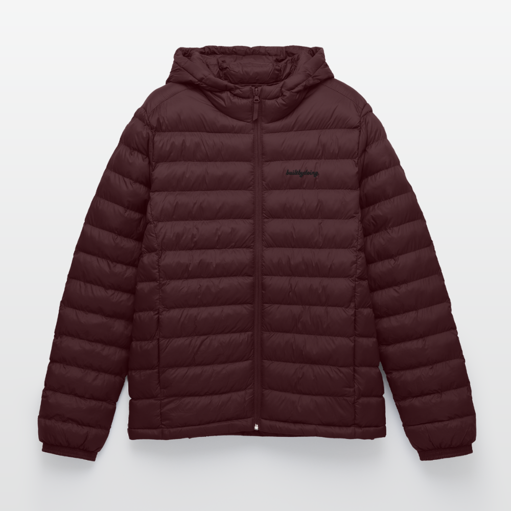 Lightweight Pufferjacke gestickt - Maroon