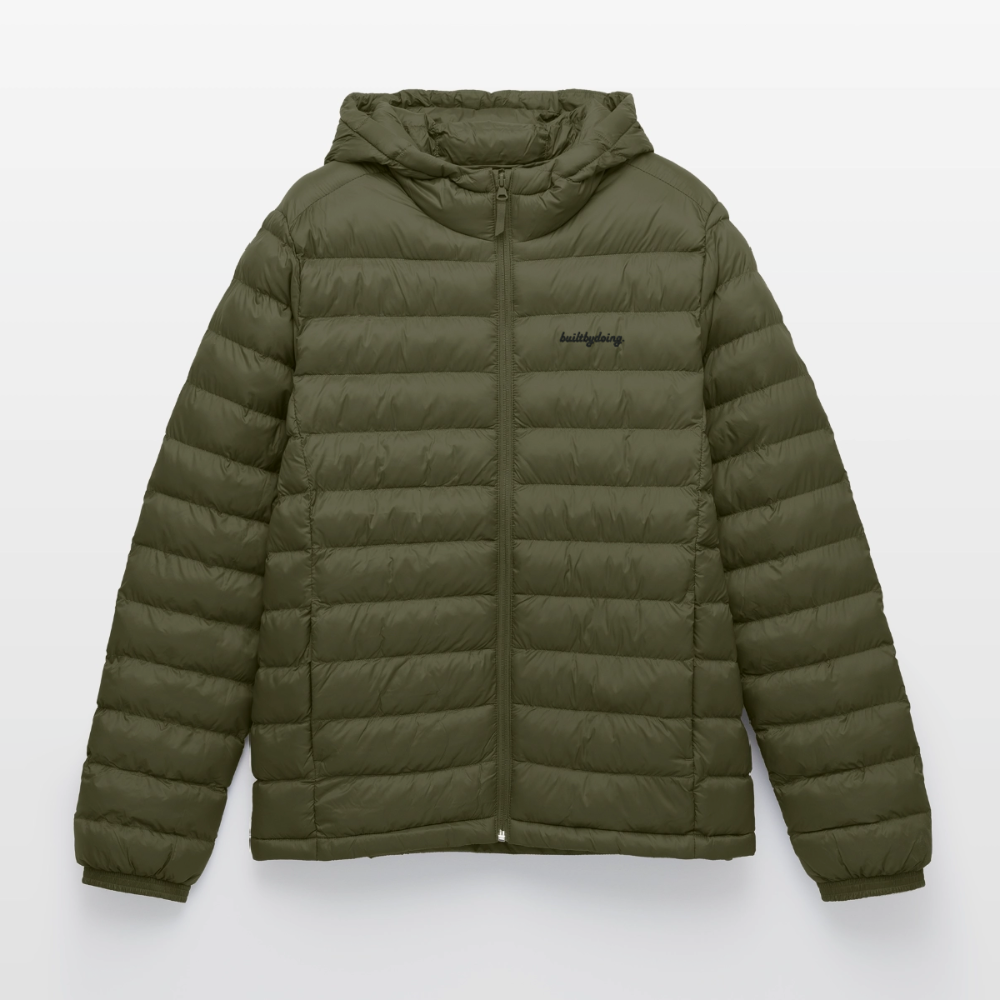 Lightweight Pufferjacke gestickt - Khaki