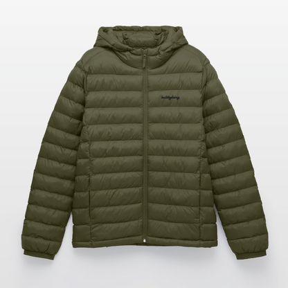 Lightweight Pufferjacke gestickt - Khaki