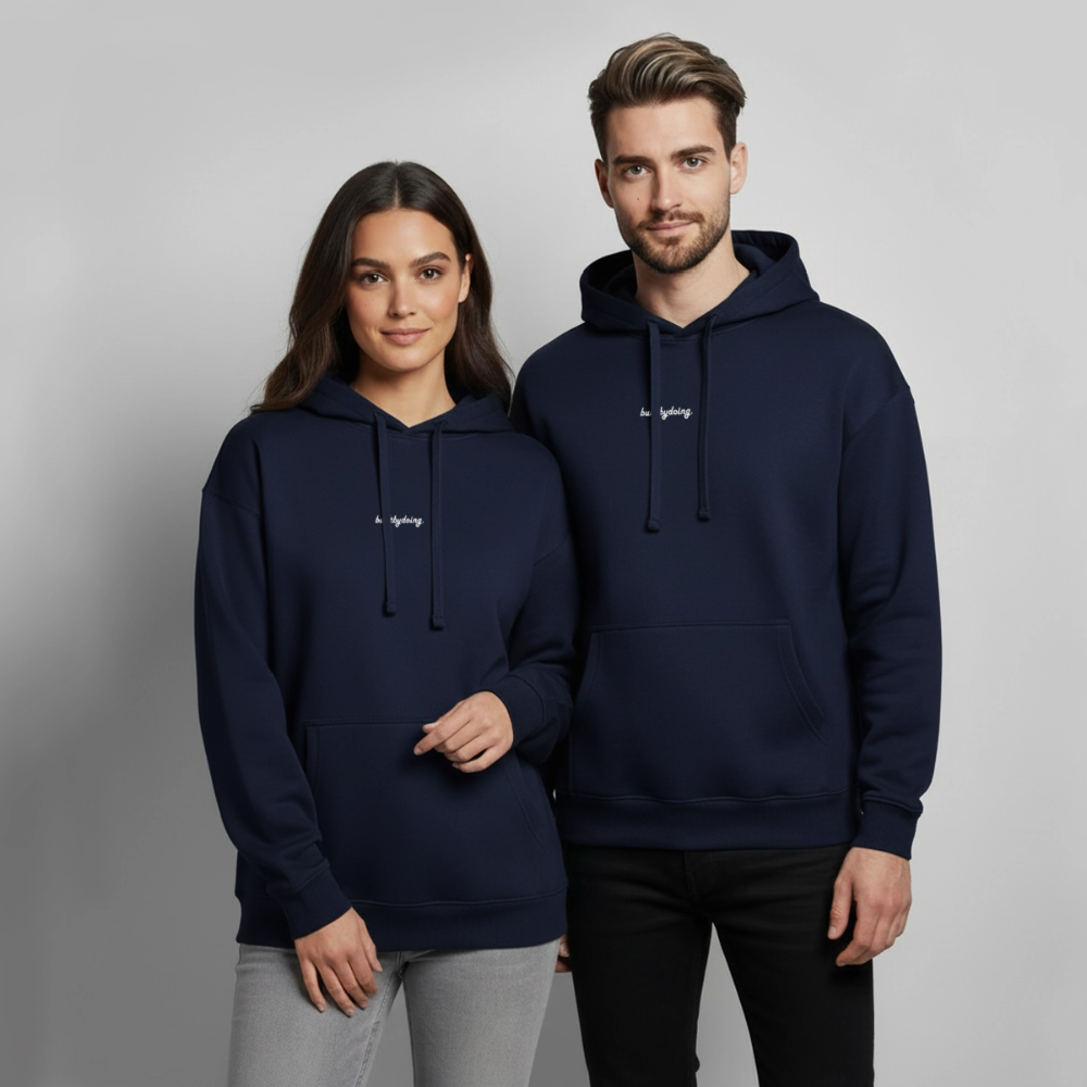 Oversized Premium Hoodie "FALLEN" - Navy