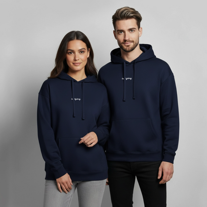 Oversized Premium Hoodie "FALLEN" - Navy
