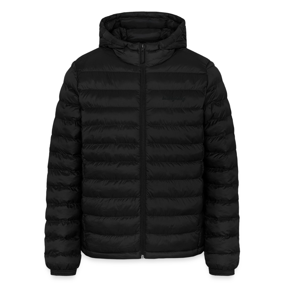 Lightweight Pufferjacke gestickt - Schwarz