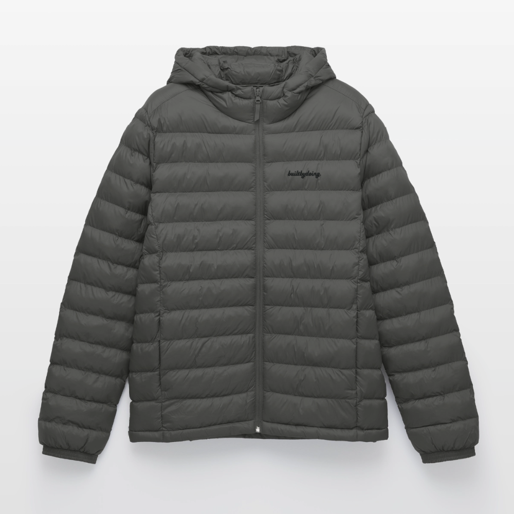 Lightweight Pufferjacke gestickt - Anthrazit