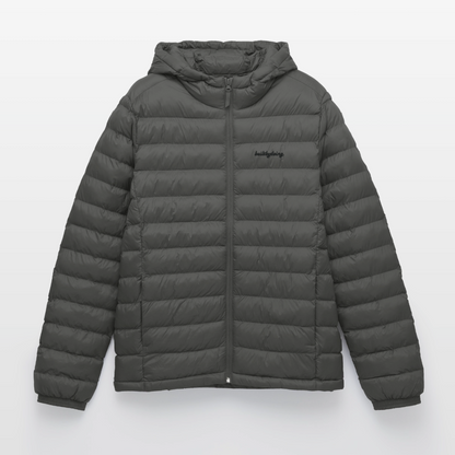 Lightweight Pufferjacke gestickt - Anthrazit