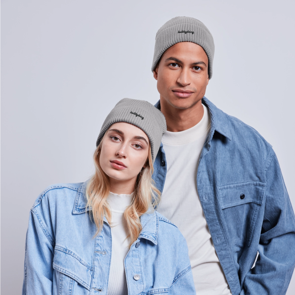 Stanley/Stella Unisex Bio FISHERMAN BEANIE - Hellgrau marmoriert