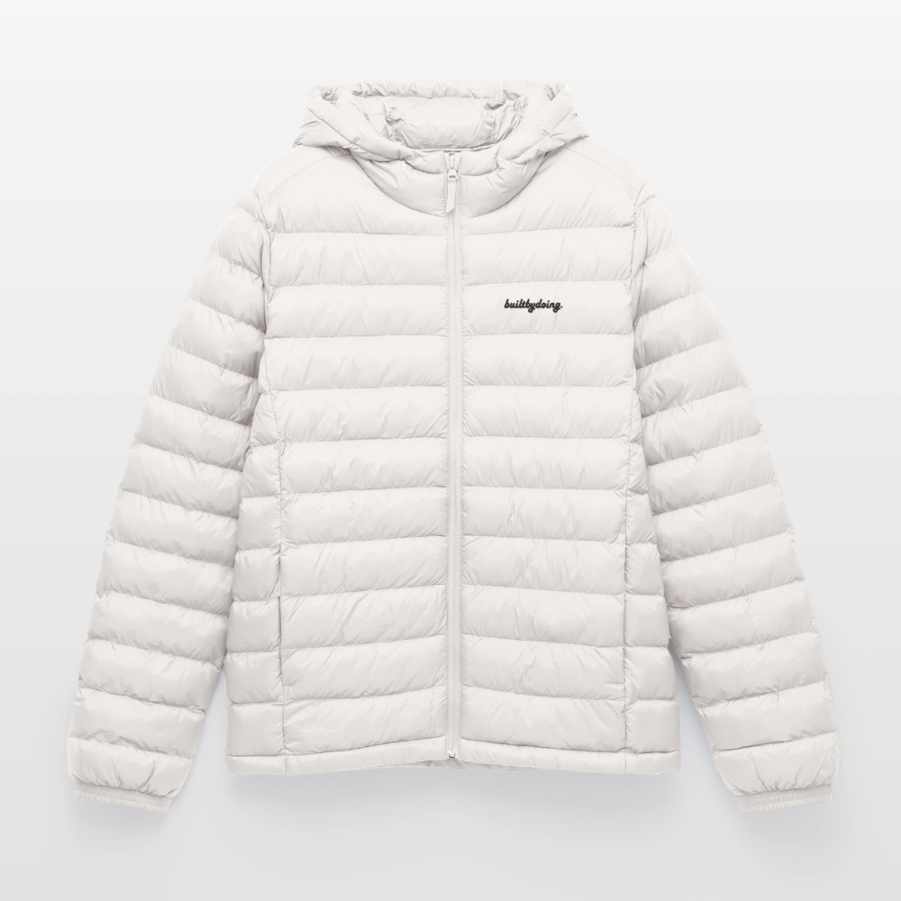 Lightweight Pufferjacke gestickt - Gebrochenes Weiß