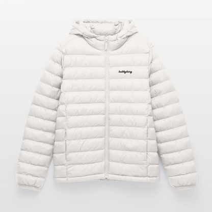 Lightweight Pufferjacke gestickt - Gebrochenes Weiß