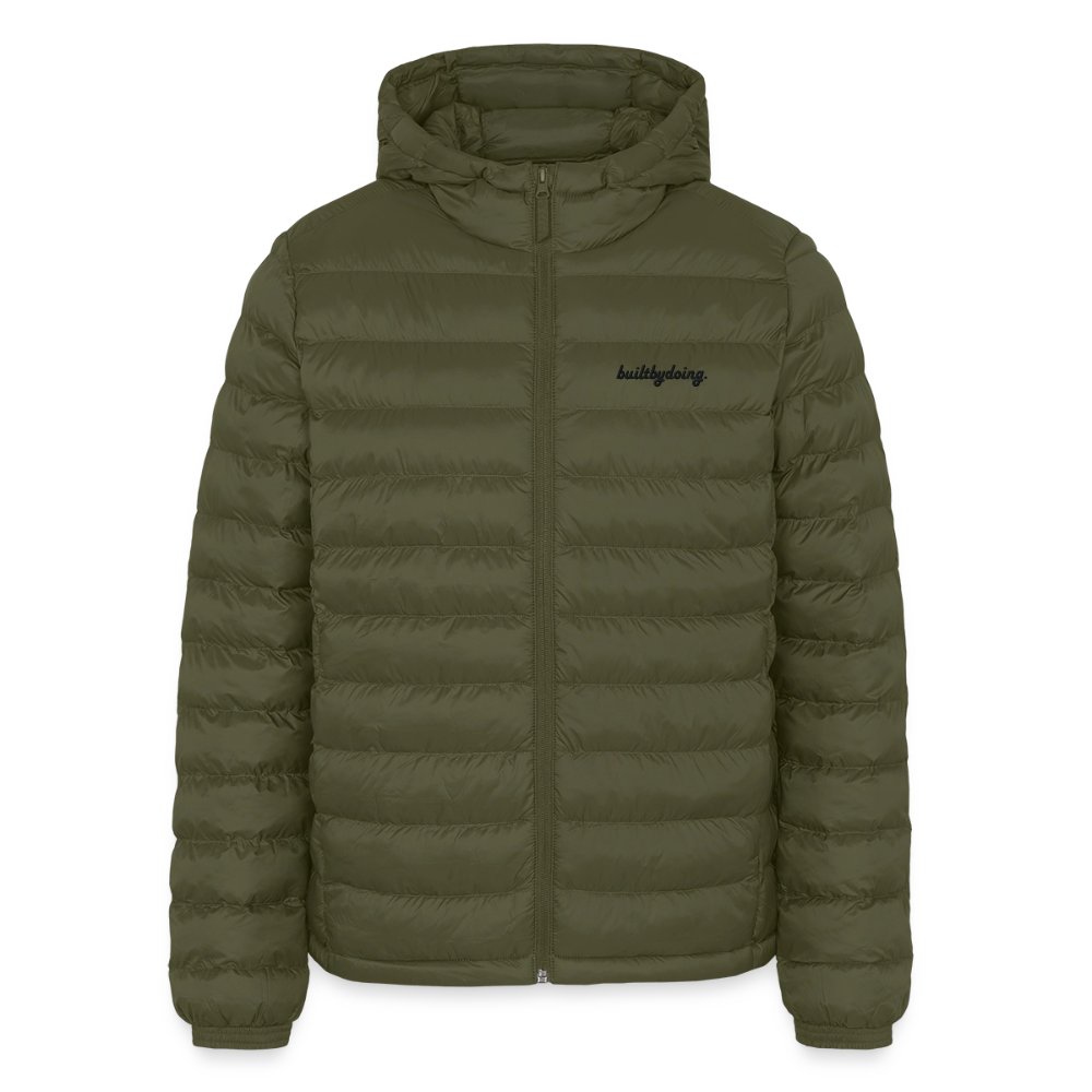 Lightweight Pufferjacke gestickt - Khaki
