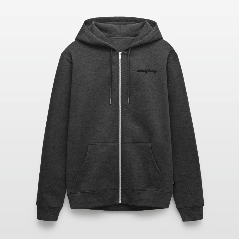 Premium Kapuzenjacke - Anthrazit meliert