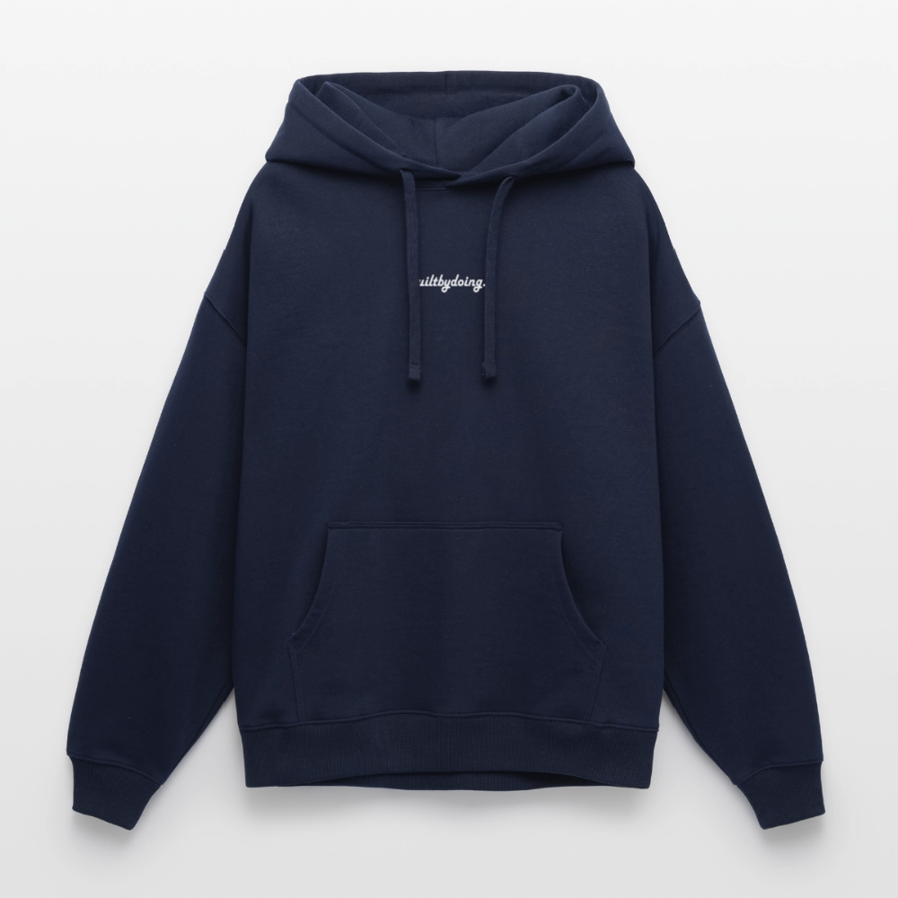 Oversized Premium Hoodie "FALLEN" - Navy