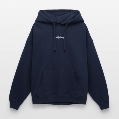 Oversized Premium Hoodie "FALLEN" - Navy
